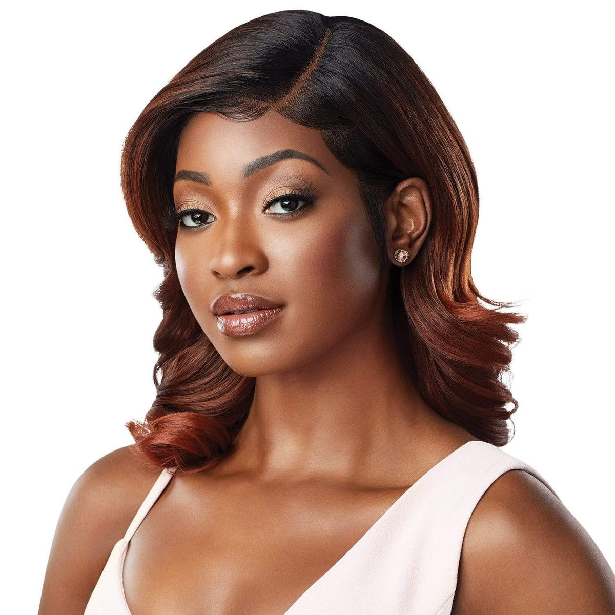 Outre Melted Hairline Lace Front Wig HD Transparent Lace Deluxe Wide Lace Part 2x5 ARLISSA (DR2/GIBRN)