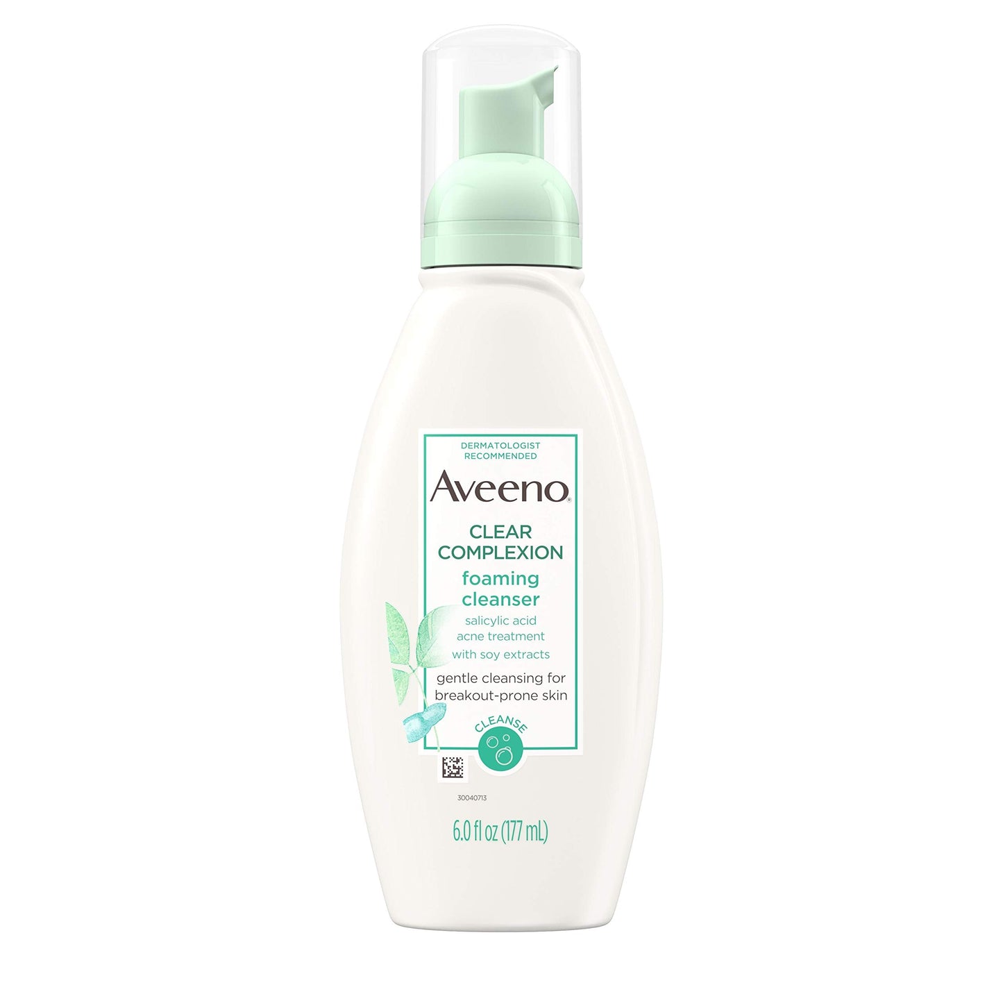 Aveeno Clear Complexion Foaming Oil-Free Facial Cleanser with Salicylic Acid for Breakout Prone Skin, Face Wash with Soy Extracts, Hypoallergenic Beauty & Personal Care Aveeno