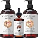 Laritelle Organic Hair Growth Set | Shampoo 16 oz + Conditioner 16 oz + Hair Loss Treatment 4 oz | Argan Oil, Rosemary, Palmarosa & Orange | NO GMO Beauty & Personal Care Laritelle