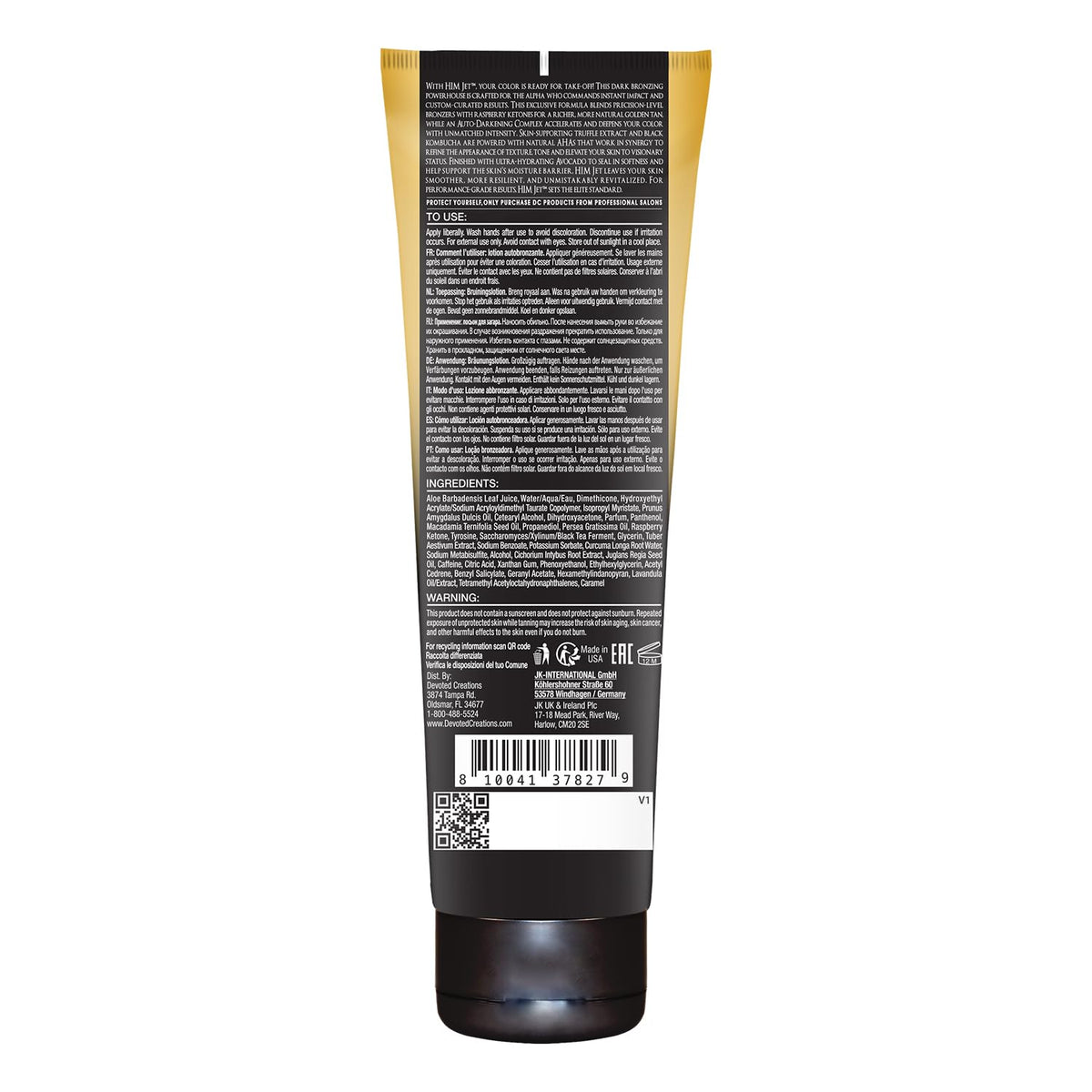 Devoted Creations HIM Jet - Performance Grade Ultra Rich Triple Bronzer Dark Tanning Lotion Beauty & Personal Care Devoted Creations