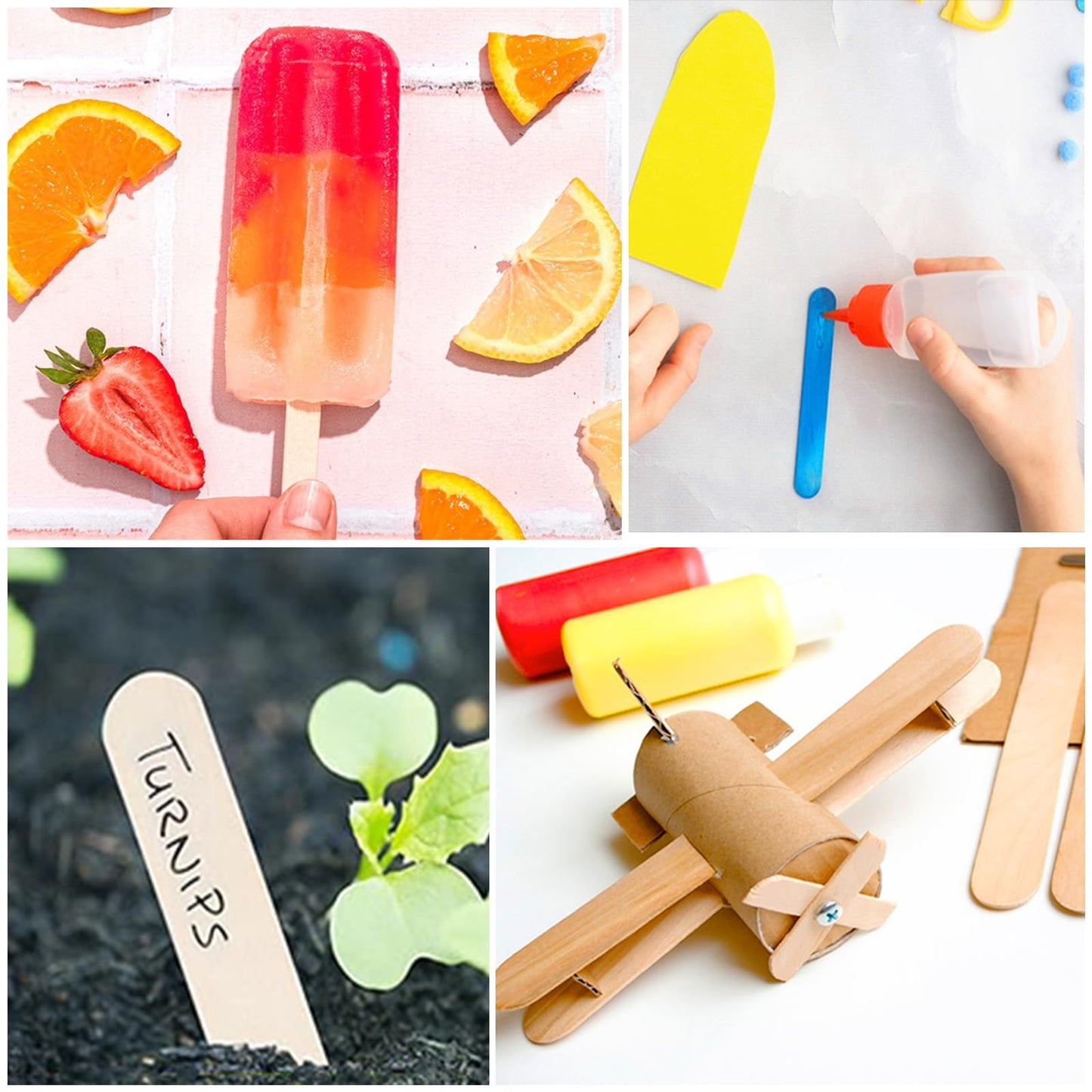 EWVVSS 4 Styles 500 Pcs Waxing Sticks Assorted Wax Applicator Sticks For Body Legs Face With Small Medium Large Sizes Wood Popsicle Sticks For Waxing Beauty and Personal Care EWVVSS