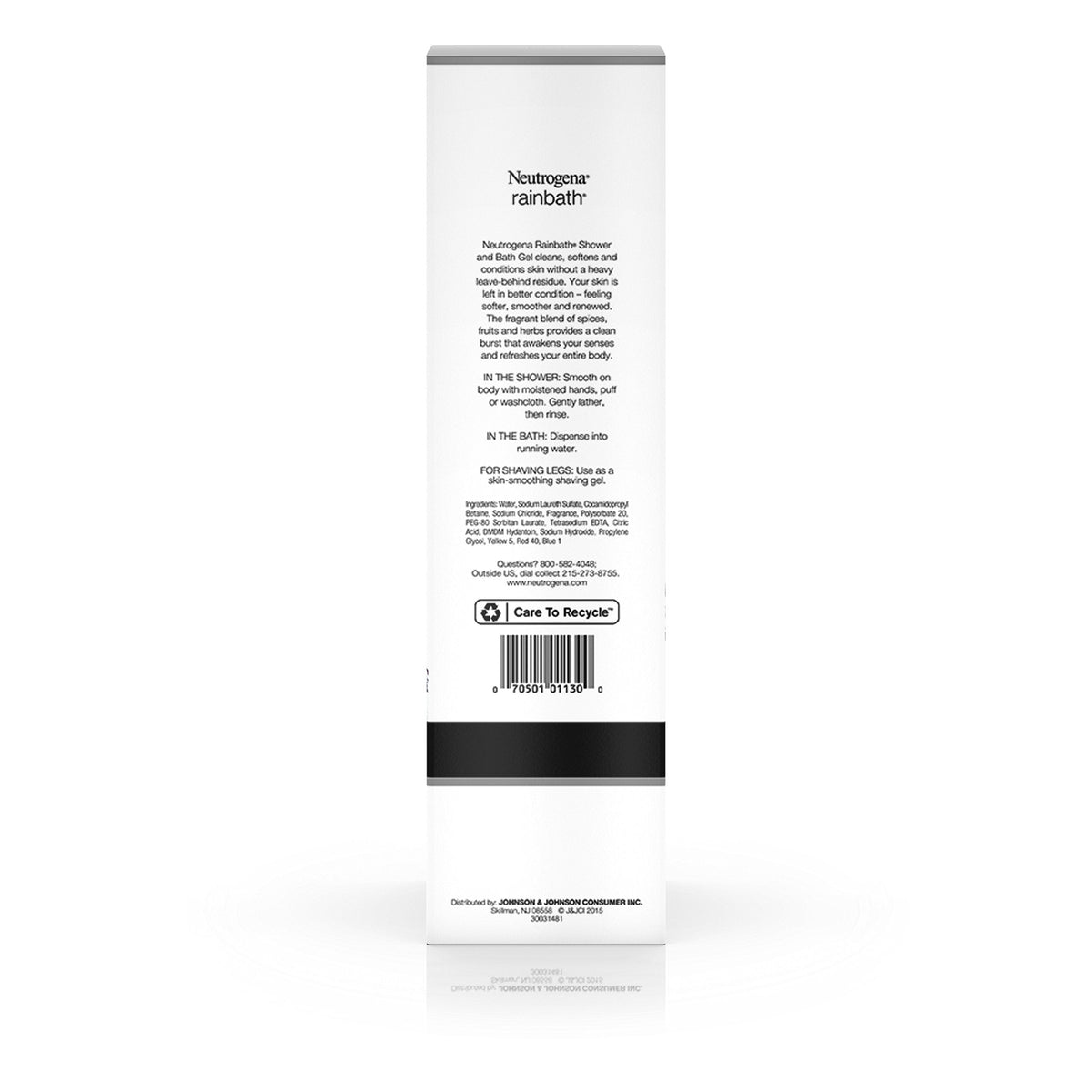 Neutrogena Rainbath Cleansing Shower & Bath Gel, Daily Moisturizing Body Wash Cleanser & Shaving Gel for Men & Women, Clean-Rinsing Creamy Lather Beauty & Personal Care Neutrogena