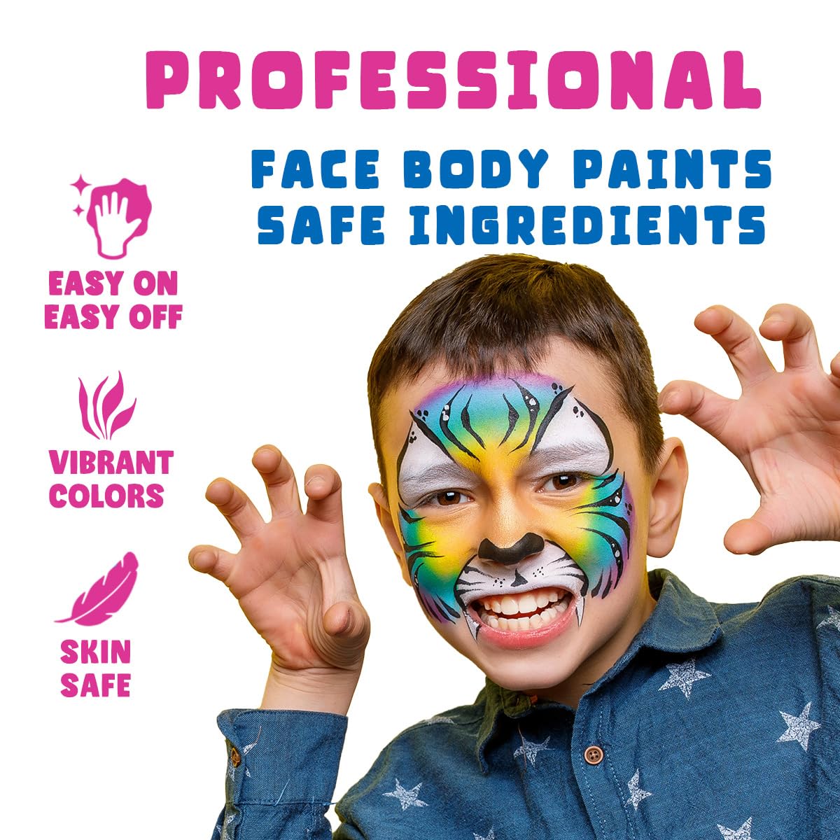 Bowitzki Face and Body Paint Split Cake 50g Body Painting Water Based Eyeliner Graphic Hydra Liner Makeup Glow Fluorescent Color Neon for Halloween Beauty & Personal Care Bowitzki