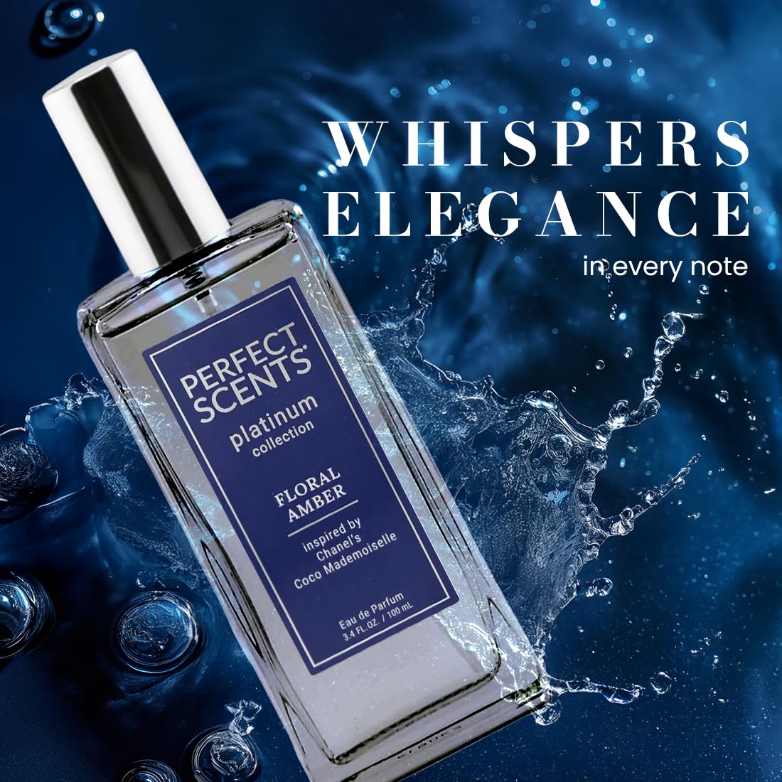 Perfect Scents Fragrances | Inspired by Chanel’s Coco Mademoiselle | Platinum Collection | Floral Amber | Women’s Eau de Parfum | Vegan, Paraben Beauty & Personal Care Instyle Fragrances