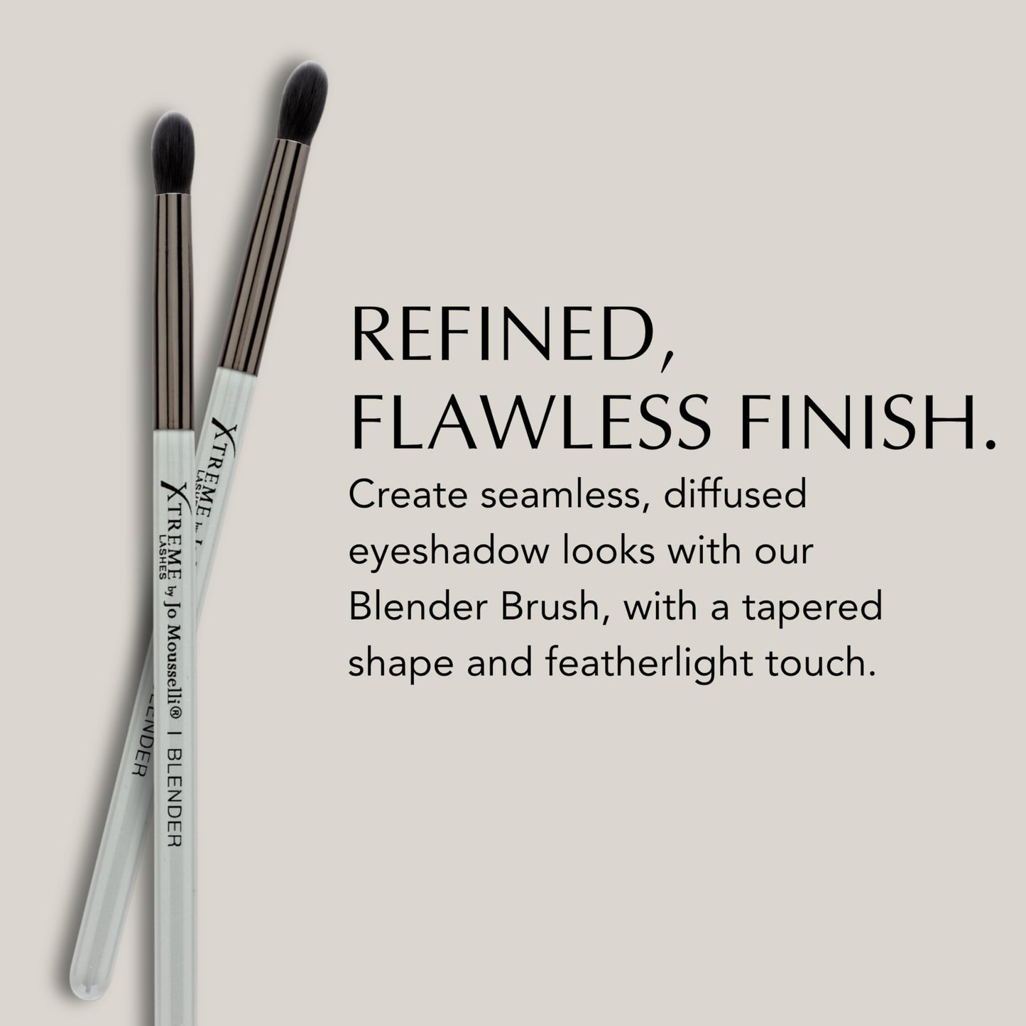 Xtreme Lashes Professional Blender Eye Makeup Brush, Gray, Blending Eye Brush for Seamless Eyeshadow Application, Lash Extension Safe, Hypoallergenic Beauty & Personal Care Xtreme Lashes