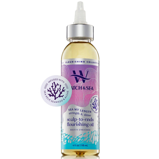 Watch & Sea Strength & Shine Scalp-to-End Flourishing Hair Oil - Strengthening Hair and Scalp Oil with Seaweed and Sea Kelp - Great for Daily Use Beauty & Personal Care WATCH & SEA BEAUTY