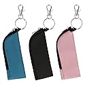 Meiiy Chapstick Holder Lip Balm/Gloss Sleeve Pouch Portable Lipstick Bag With Hook Gift for Women (3pcs) Beauty & Personal Care Meiiy