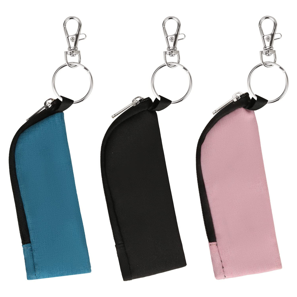 Meiiy Chapstick Holder Lip Balm/Gloss Sleeve Pouch Portable Lipstick Bag With Hook Gift for Women (3pcs) Beauty & Personal Care Meiiy