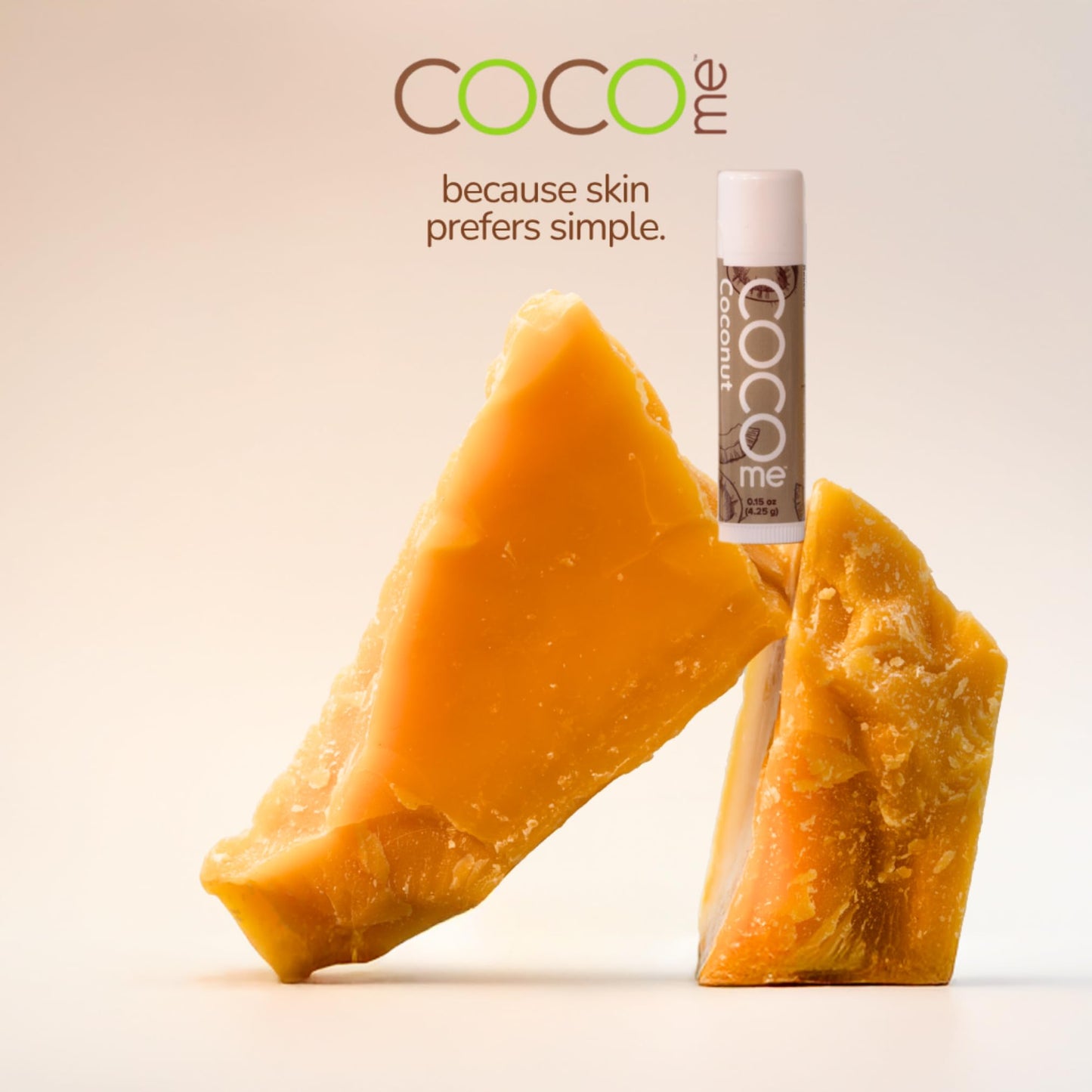 CoCo Me Coconut Beeswax Lip Balm - Organic Lip Balm with Virgin Coconut Oil & Beeswax - Natural Lip Balms & Moisturizers for Deep Lip Protection Beauty and Personal Care Coco Me