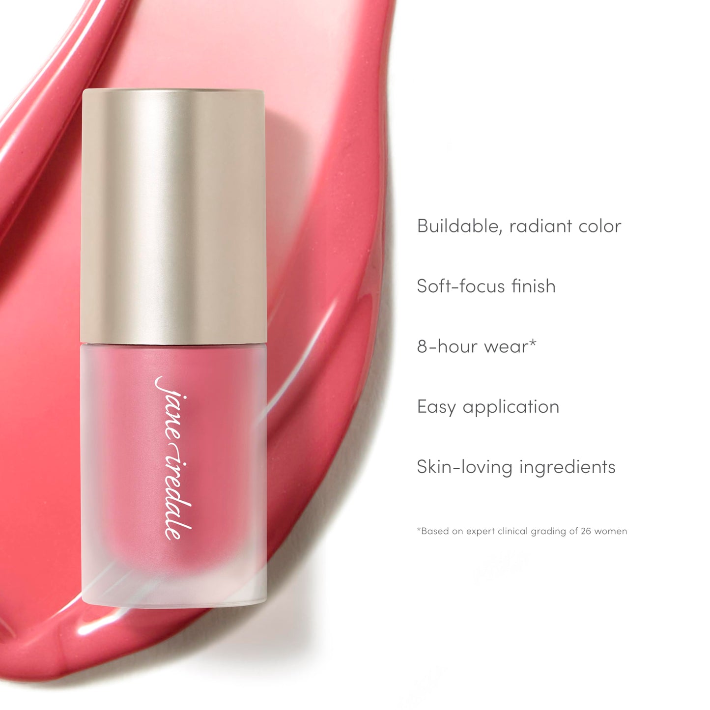 jane iredale ColorLuxe Liquid Blush, Lightweight, Buildable Long-Wear Formula Delivers an Effortless, Customizable Flush, Dermatologist-Tested, Vegan Beauty & Personal Care jane iredale