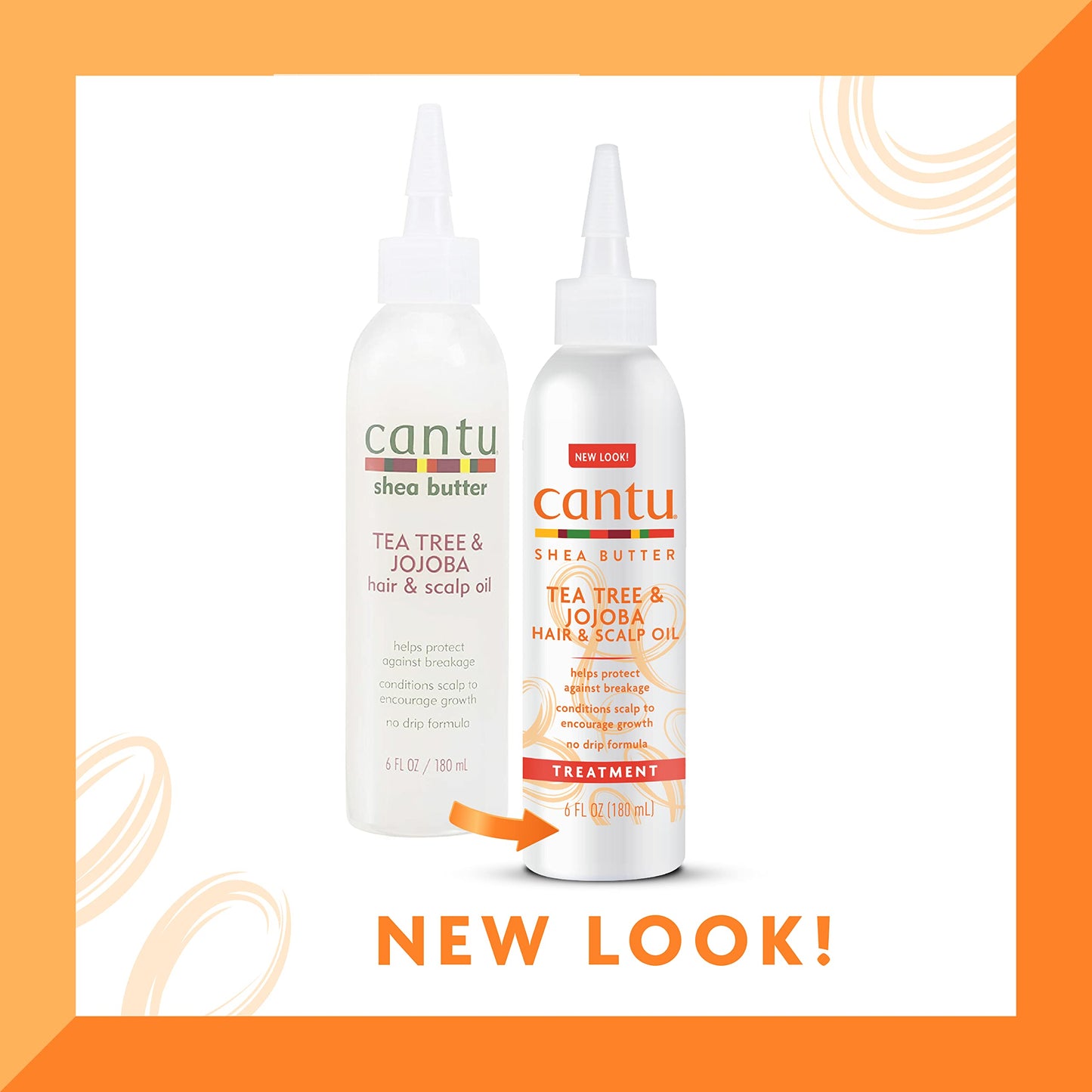 Cantu Tea Tree & Jojoba Hair & Scalp Oil with Shea Butter, 6 fl oz Beauty & Personal Care Cantu