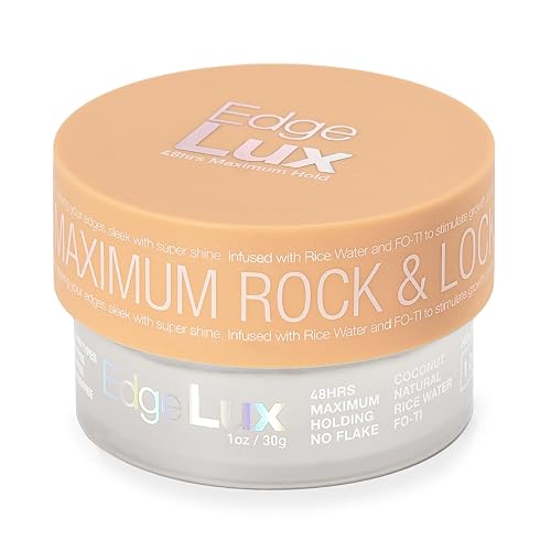Lux Collection Edge Control Gel for 4C Hair - 48 Hour Maximum Hold Edge Control, Edge Lux with Castor Oil, Keratin & Biotin, Non-Flaking Styling Gel Beauty & Personal Care Lux Collection