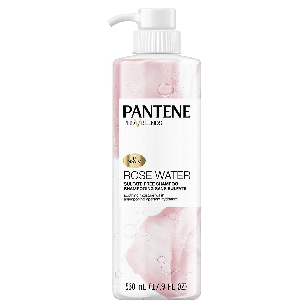 Pantene, Shampoo, Sulfate, Paraben and Dye Free, Pro-V Blends, Soothing Rose Water, 17.9 fl oz Beauty & Personal Care Pantene