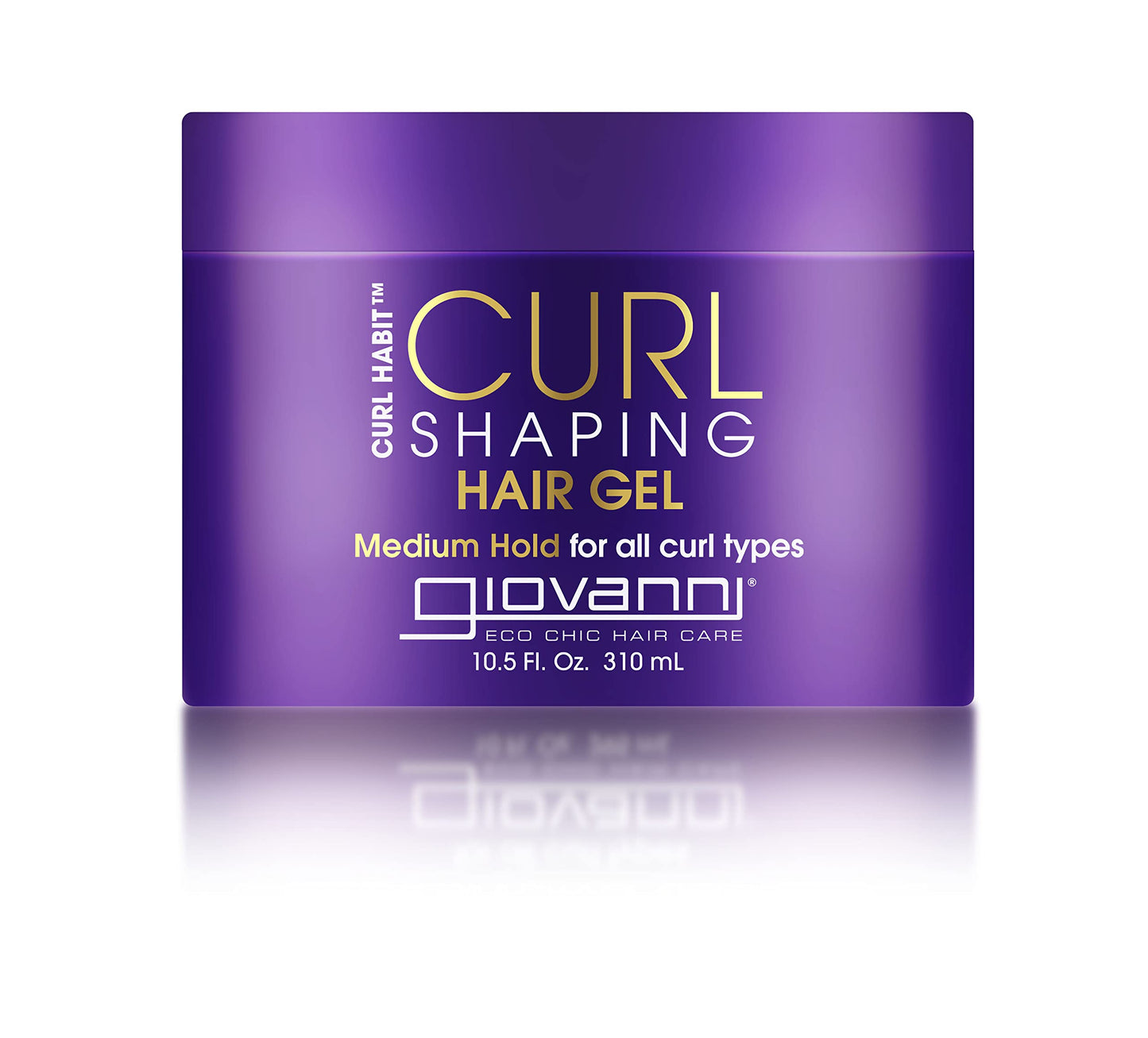 GIOVANNI Curl Habit Curl Shaping Hair Gel - Medium Hold, Light Weight, Curly Hair Gel, Moisturizes Curls, Tames Frizz & Flyaways, Controls Static Beauty & Personal Care GIOVANNI