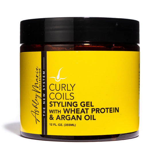 The Hair Diagram - Ashley Marie Curly Coils Styling Gel with Wheat Protein & Argan Oil - Nourishing Natural Ingredients - Moisturizing Gel For Curly Beauty & Personal Care The Hair Diagram