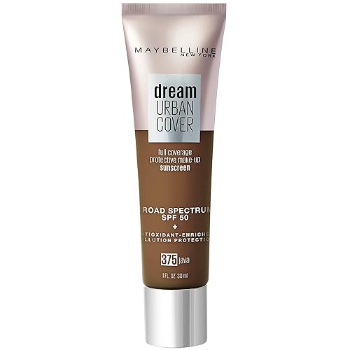 Maybelline Dream Urban Cover Flawless Coverage Foundation Makeup, SPF 50, Java Beauty & Personal Care MAYBELLINE