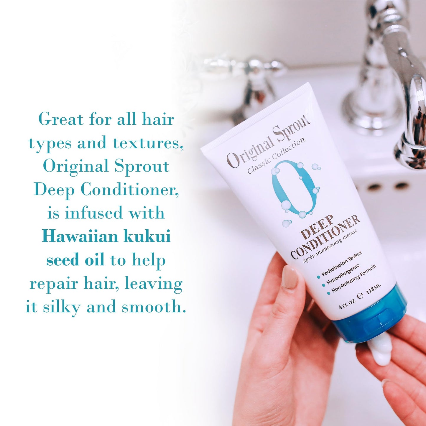 Original Sprout Deep Conditioner for All Hair Types, Vegan Conditioner, 4 oz. Bottle Beauty & Personal Care Original Sprout