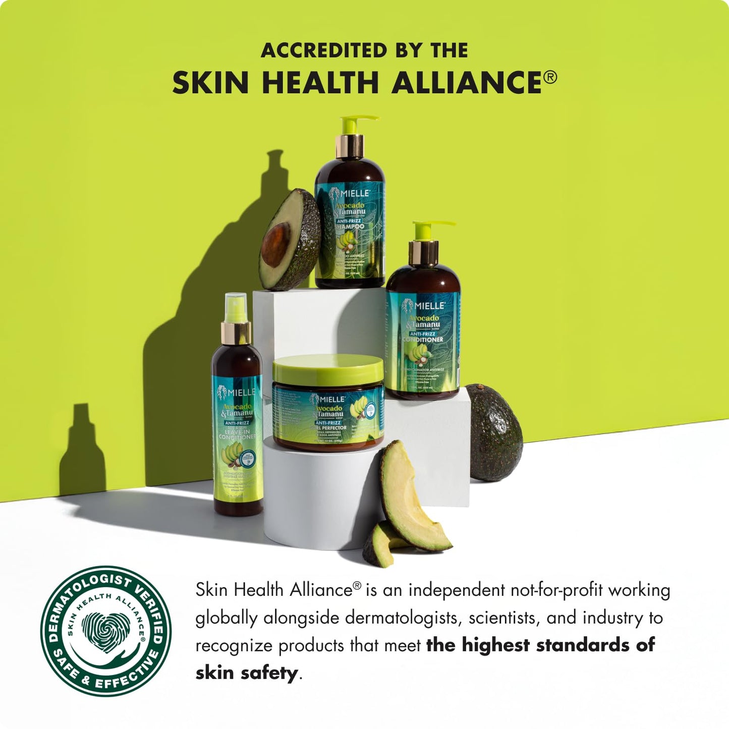 Mielle Organics Avocado & Tamanu Anti-Frizz Curl Cream for Textured Hair - Smoothing & Defining Cream to Lock In Moisture & Enhance Shine - Curly Hair Beauty & Personal Care Mielle Organics