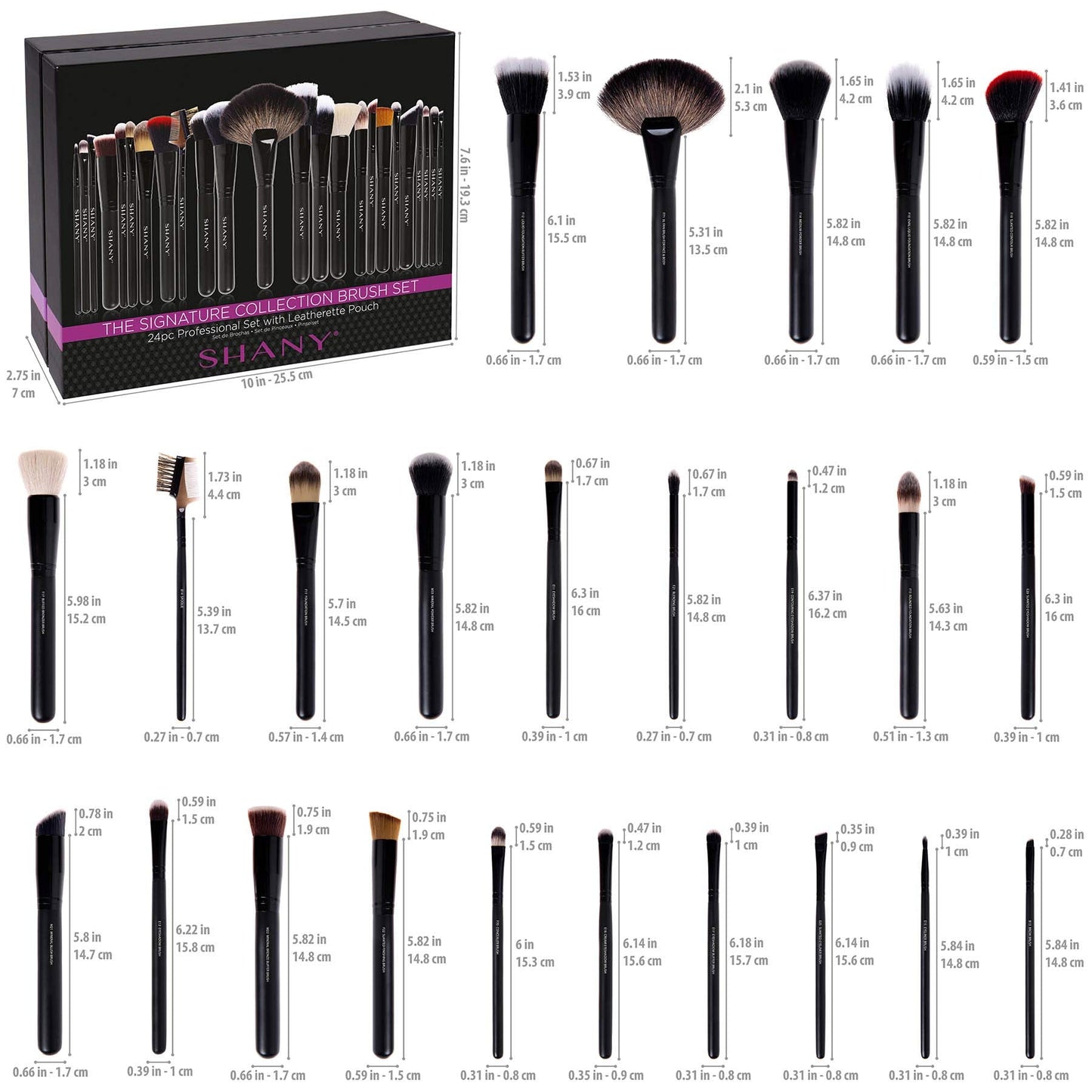 SHANY Makeup Brushes The Masterpiece Pro Signature Makeup Brush Set - Foundation Powder Concealers Eye Shadow brushes, Synthetic Bristle with Wooden Beauty & Personal Care SHANY