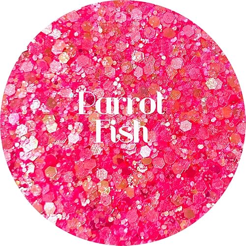 Neon Pink Polyester Glitter | Craft Glitter | Glitter for Arts & Crafts | Tumblers | Cosmetics | Nails | Epoxy Resin Art | Slime | DIY | Body Glitter Beauty & Personal Care Glitter Heart Co.