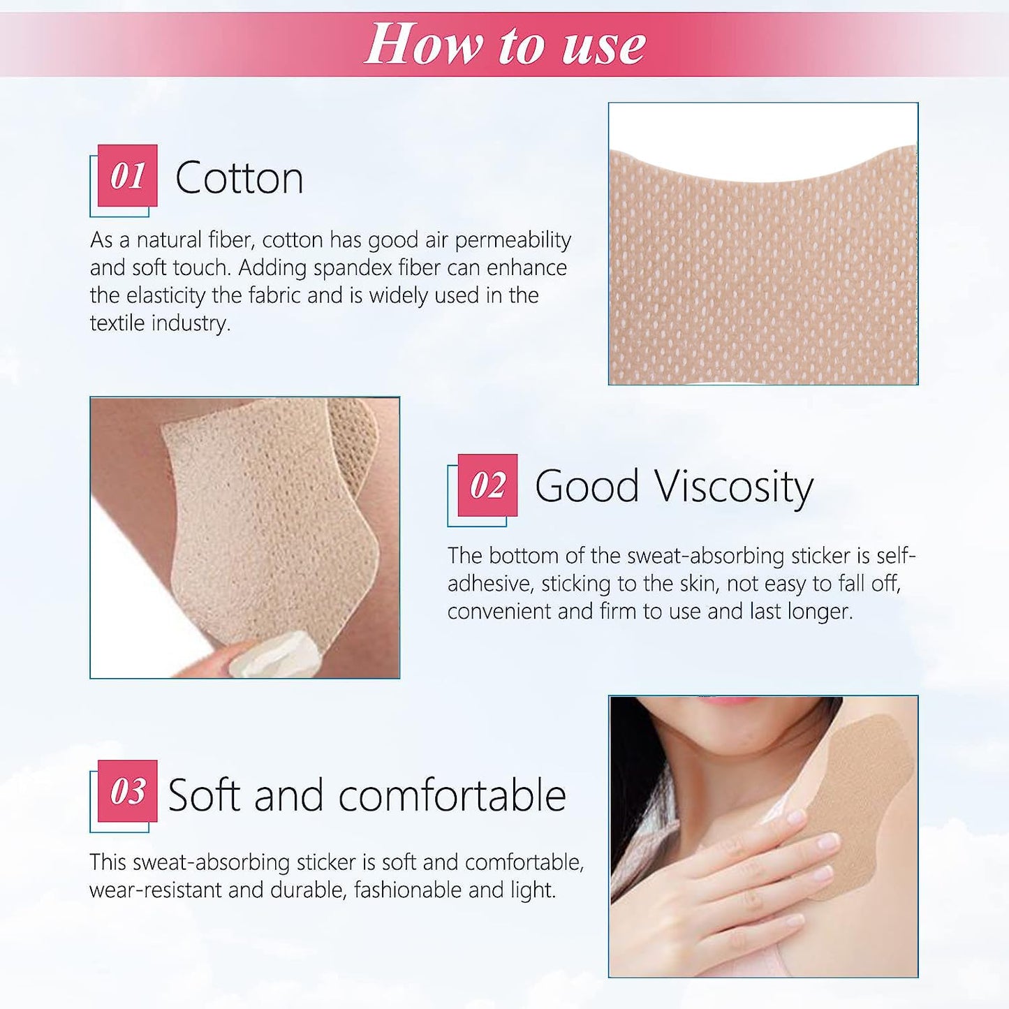 Underarm Sweat Pads, Armpit Sweat Pads ?20 PCS?, Premium Quality Fight Hyperhidrosis for Women and Men Comfortable Unflavored,Extra Adhesive Beauty and Personal Care KimDaro