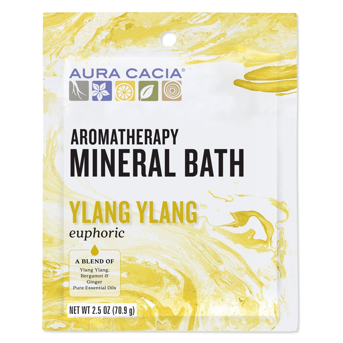 Aromatherapy Mineral Bath - Euphoria, Packets, 6 Units / 2.5 oz Beauty and Personal Care Aura Cacia