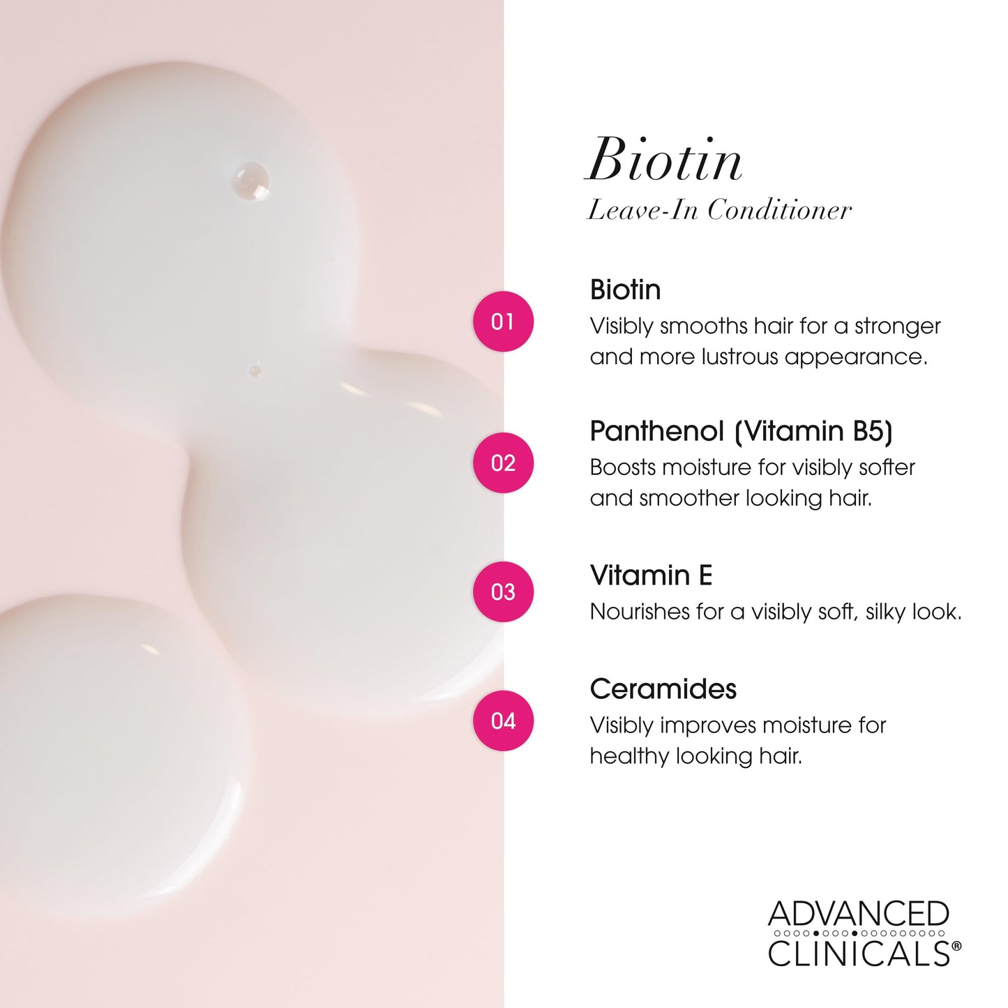 Advanced Clinicals Hair Spray Thicken & Shine Leave In Treatment, Nourishing Detangling Formula for Fine, Damaged, or Frizz Prone Hair, Supports Scalp Beauty & Personal Care Advanced Clinicals