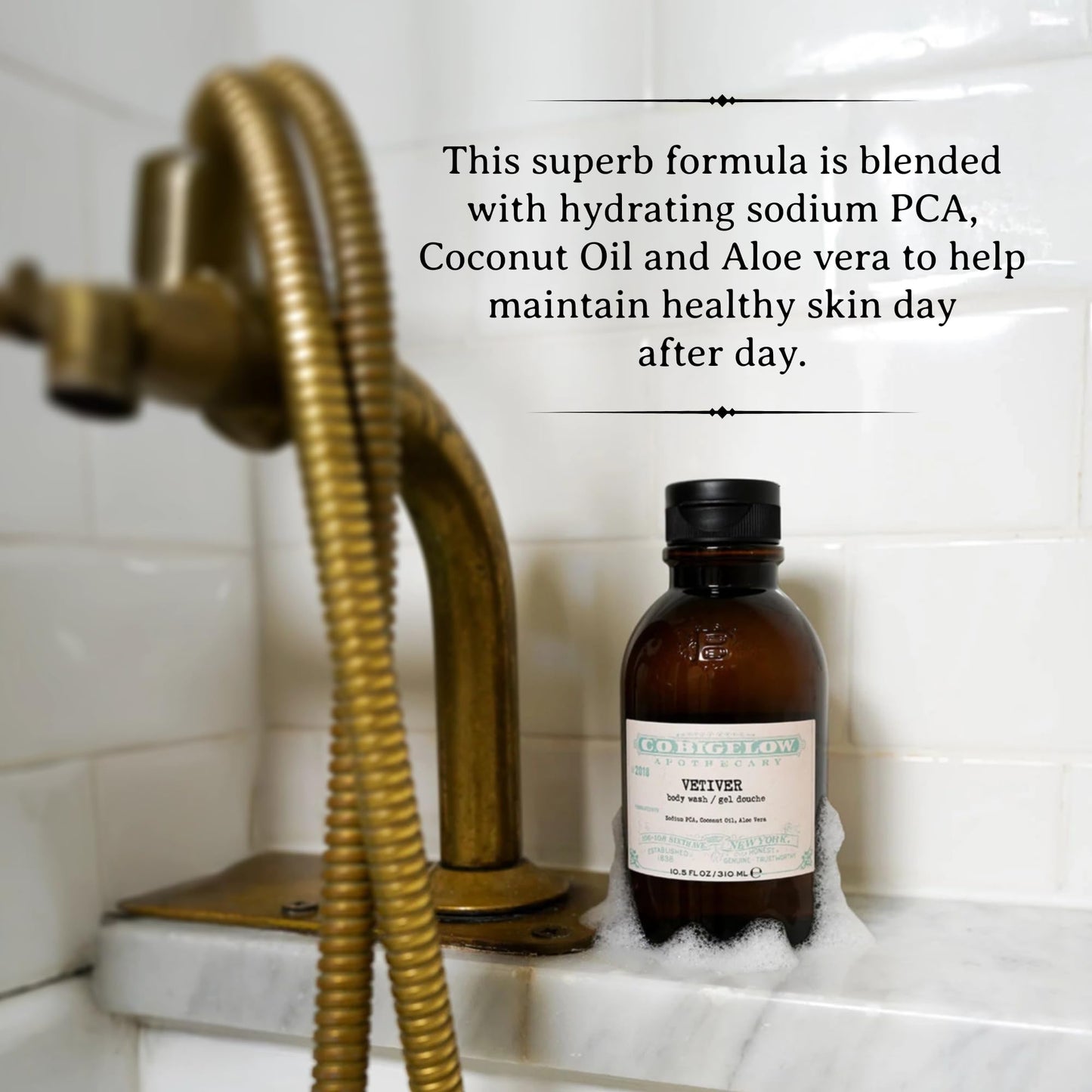 C.O. Bigelow Iconic Collection Vetiver Body Wash, Scented Shower Gel with Coconut Oil and Aloe Vera, 10.5 fl oz Beauty & Personal Care C. O. Bigelow