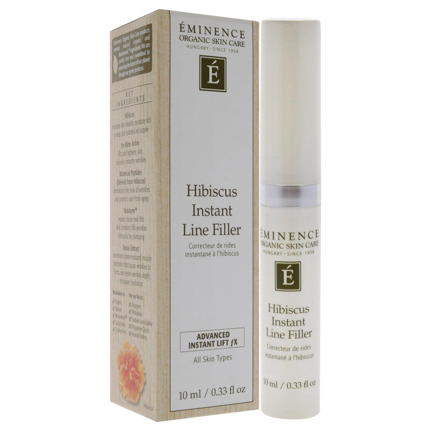 Eminence Hibiscus Instant Line Filler for Unisex - 0.33 oz Cream Beauty & Personal Care Eminence