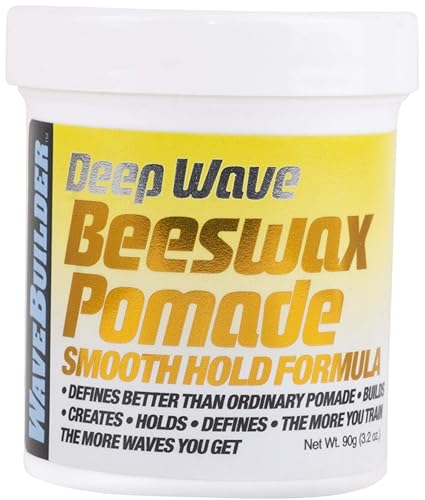 Wavebuilder Deep Wave Beeswax Pomade Smooth Hold Formula Beauty & Personal Care WAVEBUILDER