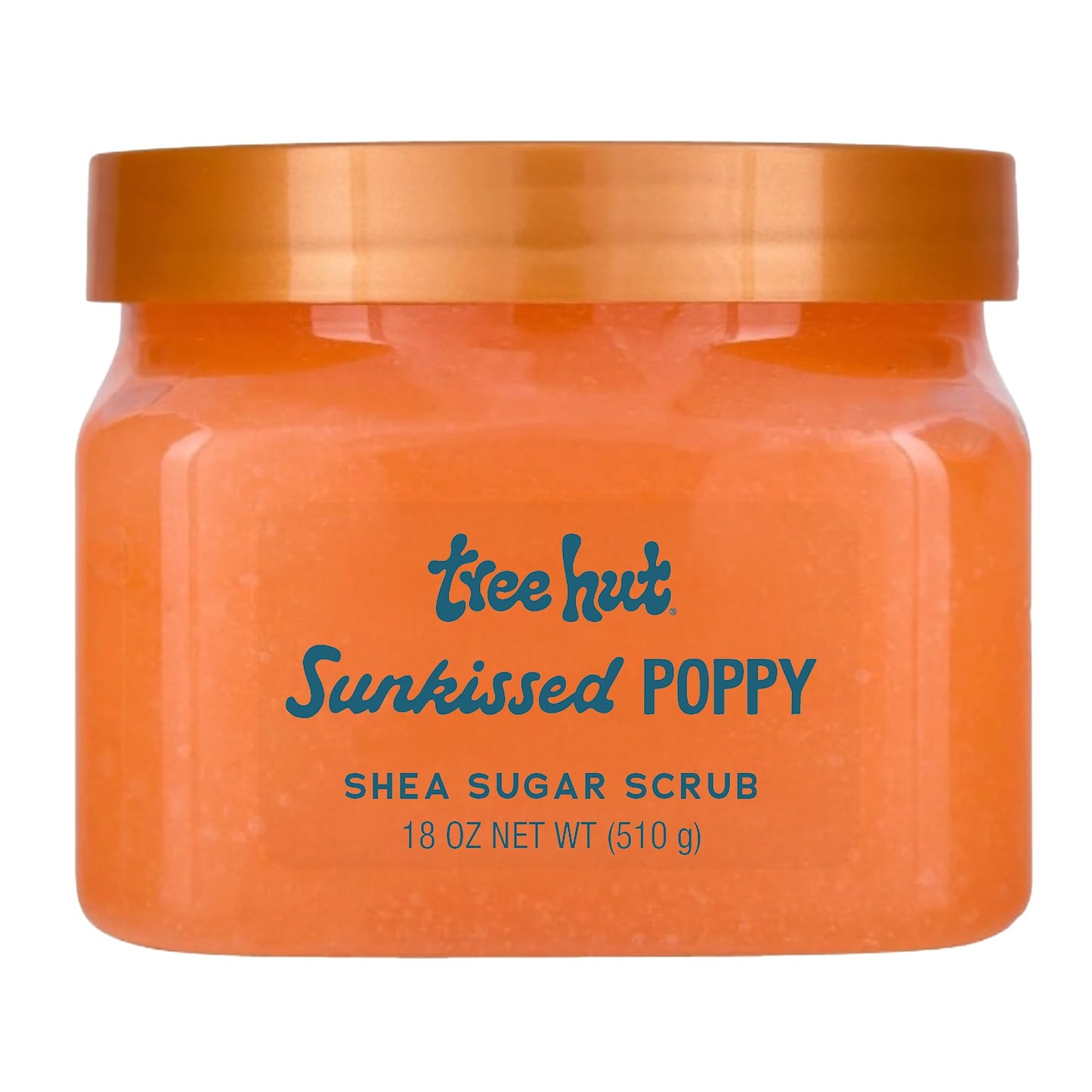 Tree Hut Sunkissed Poppy Shea Sugar Scrub, Exfoliating, Hydrating & Moisturizing Body Scrub with Shea Butter & Nourishing Essential Oils, Smooth Beauty & Personal Care Tree Hut