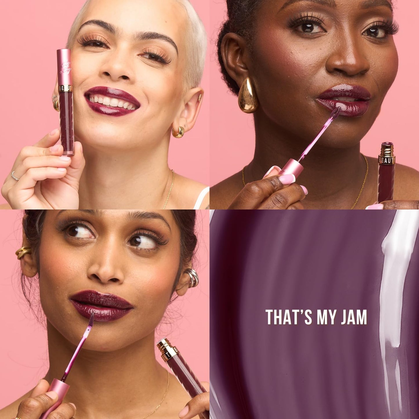 Beauty Bakerie Lip Slip High Shine Lip Gloss, Hydrating Non Sticky Formula, Pigmented Berry Plum Finish with Jojoba Sunflower Meadowfoam Oils, Thats Beauty & Personal Care Beauty Bakerie