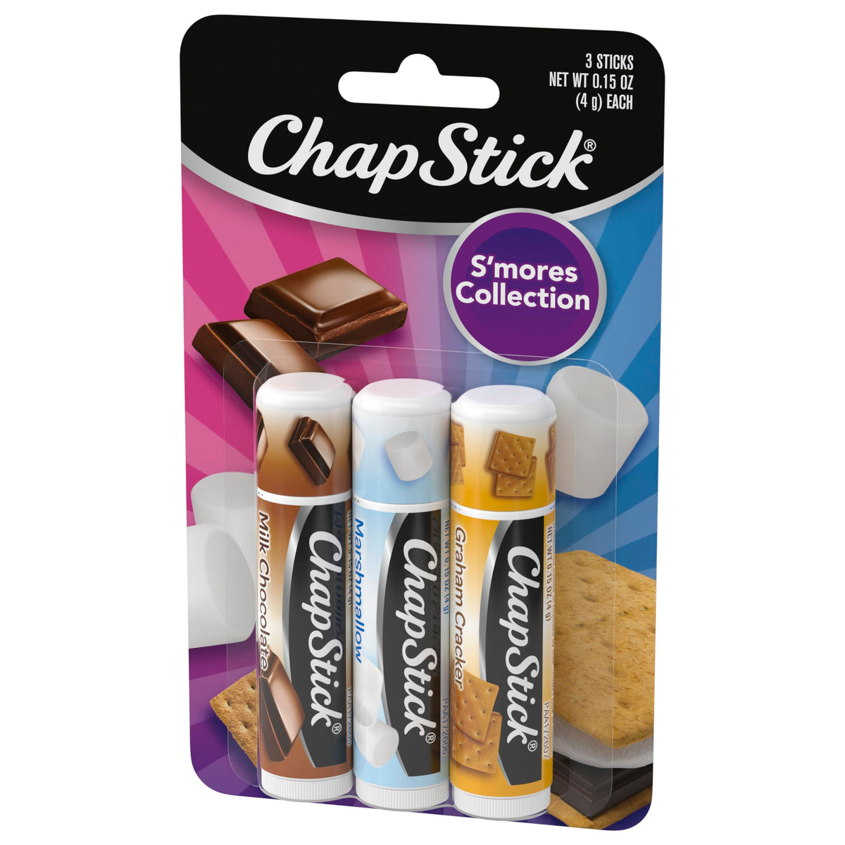 ChapStick S'more Collection Variety Pack Lip Balm Tube, Lip Care, 0.15 Ounce (Pack of 3) Beauty & Personal Care ChapStick