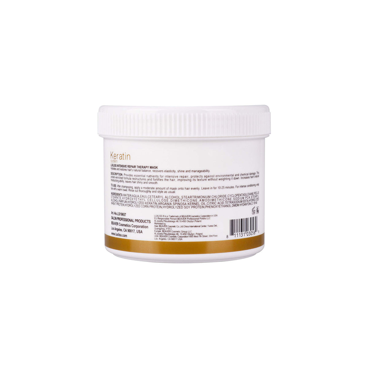 Luxliss Professional Keratin Intensive Repair Therapy Mask