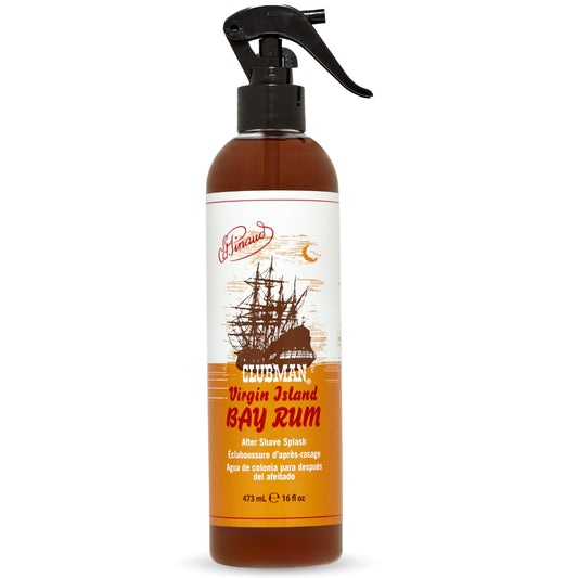 Clubman Virgin Island Bay Rum After Shave Spray Cologne - Classic Aftershave for Men Splash, After Shaving, 16 fl oz Beauty & Personal Care Clubman
