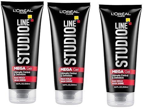 L'Oreal Paris Studio Line Mega Hair Gel, 6.8 Fluid Ounce Pack of 3 Beauty & Personal Care L'Oreal Paris