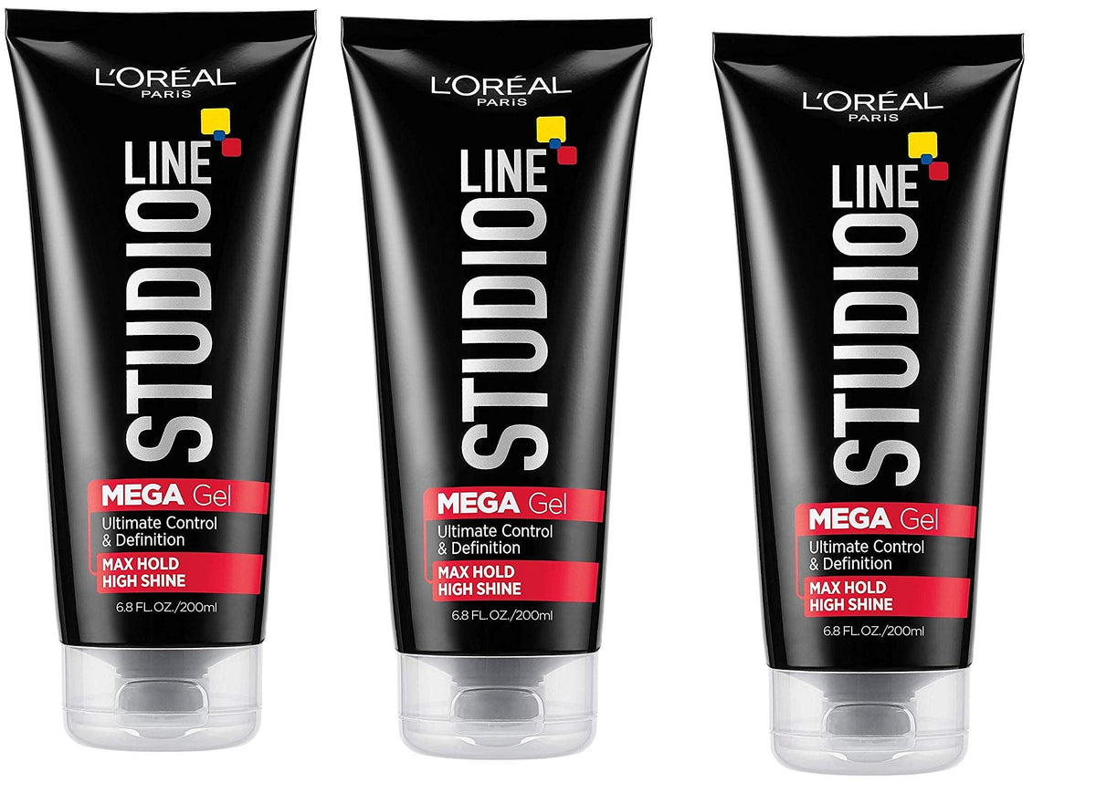 L'Oreal Paris Studio Line Mega Hair Gel, 6.8 Fluid Ounce Pack of 3 Beauty & Personal Care L'Oreal Paris