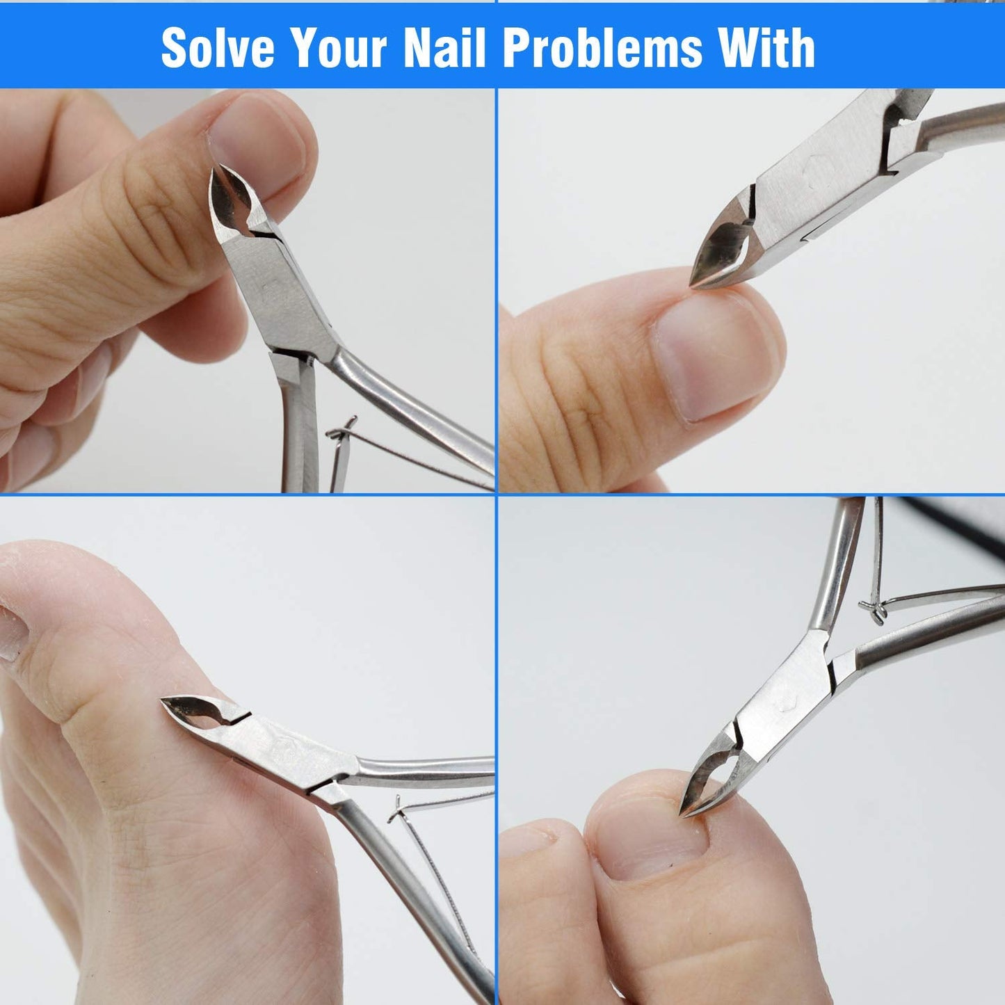 Cuticle Trimmer Cuticle Nippers,Professional Stainless Steel Cuticle Cutter Cuticle Remover,Pedicure Manicure Tools for Fingernails and Toenails Beauty & Personal Care koyata