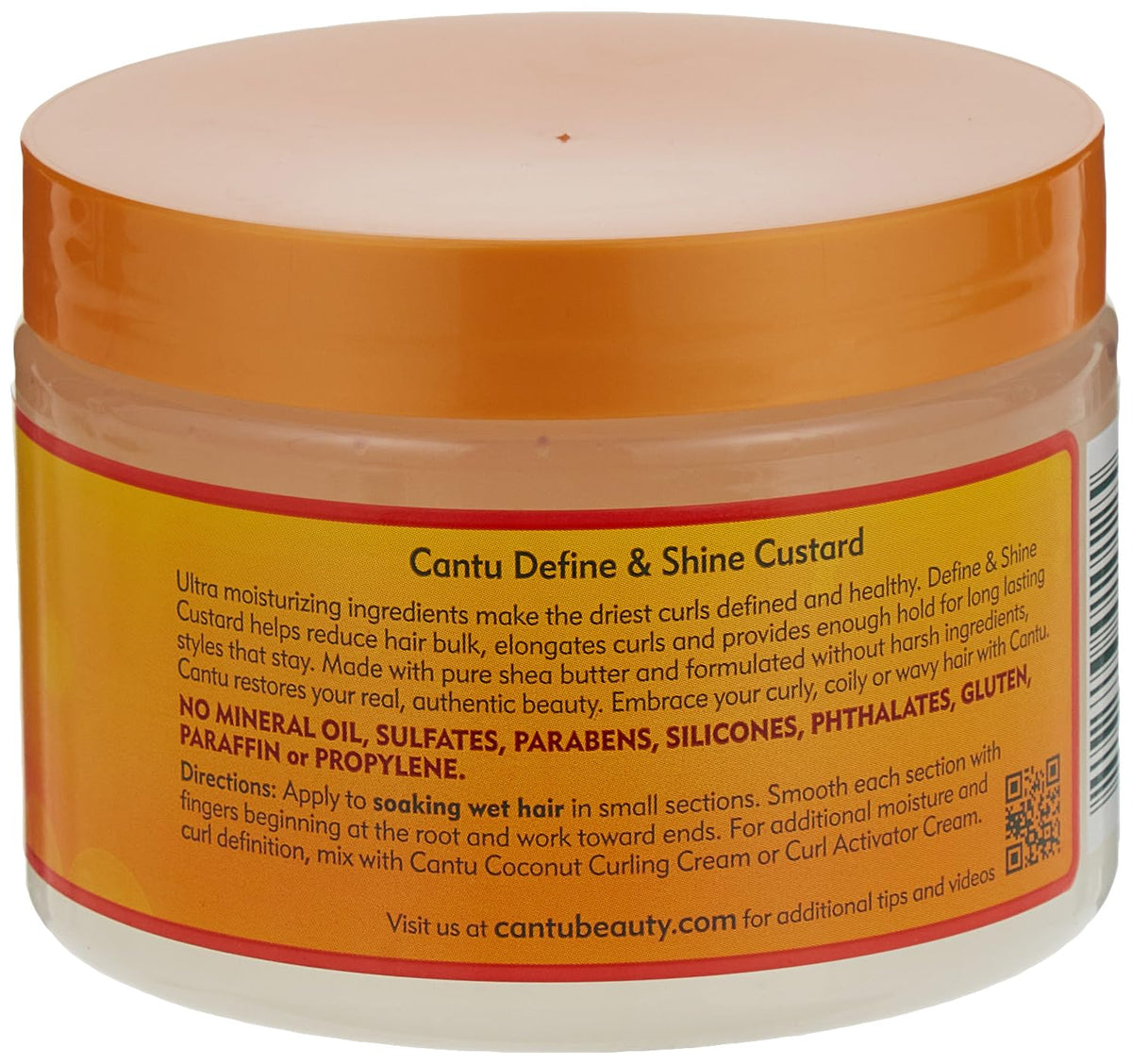 Cantu Natural Hair Define & Shine Custard 12 Ounce Jar (354ml) (3 Pack) Beauty & Personal Care Cantu