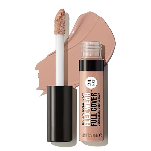 Revlon ColorStay Flex Wear, Full Cover Non-Creasing Concealer, Infused with Hyaluronic Acid & Vitamin E, Flexible Longwear, 055 Latte, 0.34 Fl Oz Beauty & Personal Care REVLON