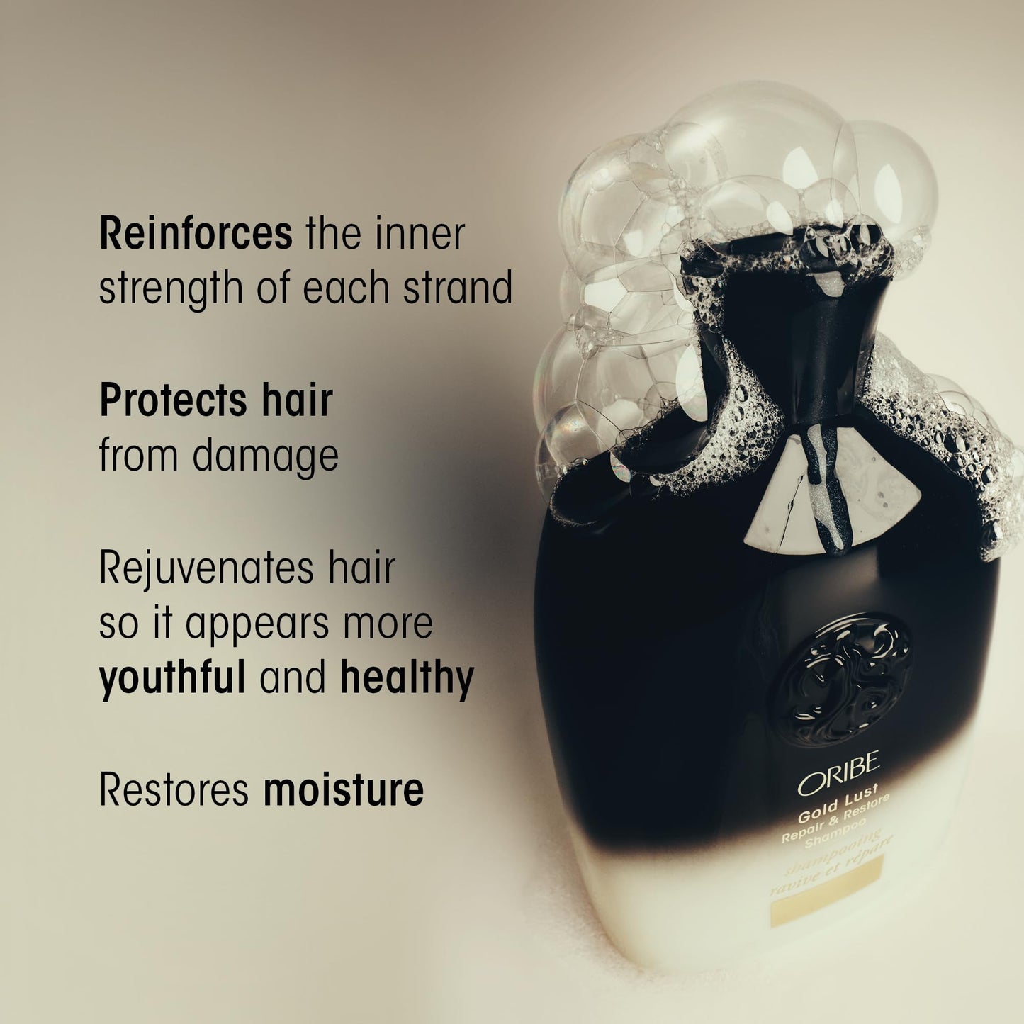 Oribe Gold Lust Repair & Restore Shampoo | Repairing Shampoo for Dry or Damaged Hair | Strengthens, Hydrates, and Restores Radiance for Healthier Hair Beauty & Personal Care ORIBE