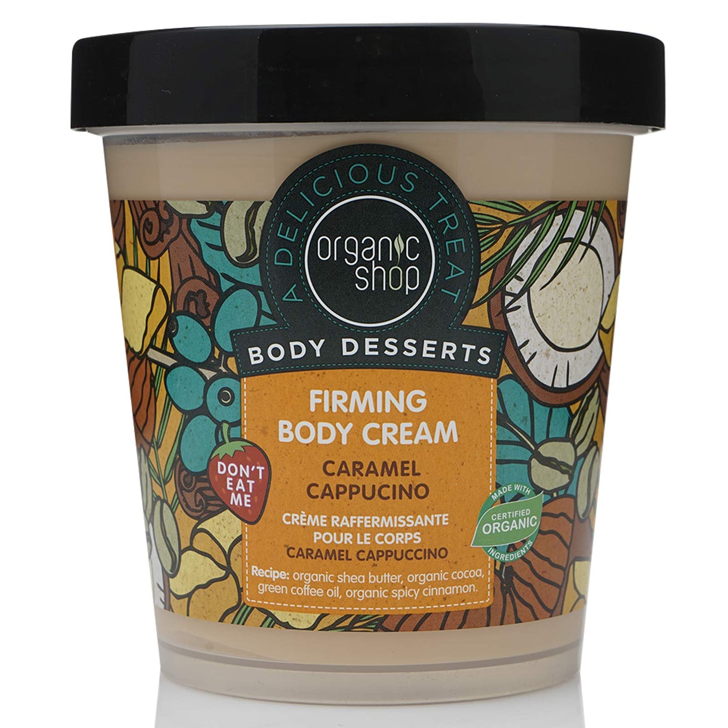 Organic Shop Body desserts Caramel Cappuccino Firming Body Cream 450ml Beauty & Personal Care Organic Shop