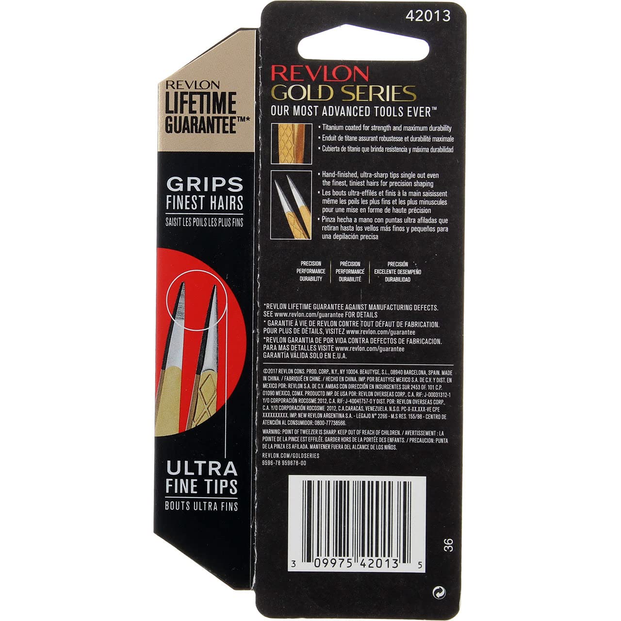 Revlon Gold Series Titanium Coated Point Tweezer Beauty & Personal Care REVLON