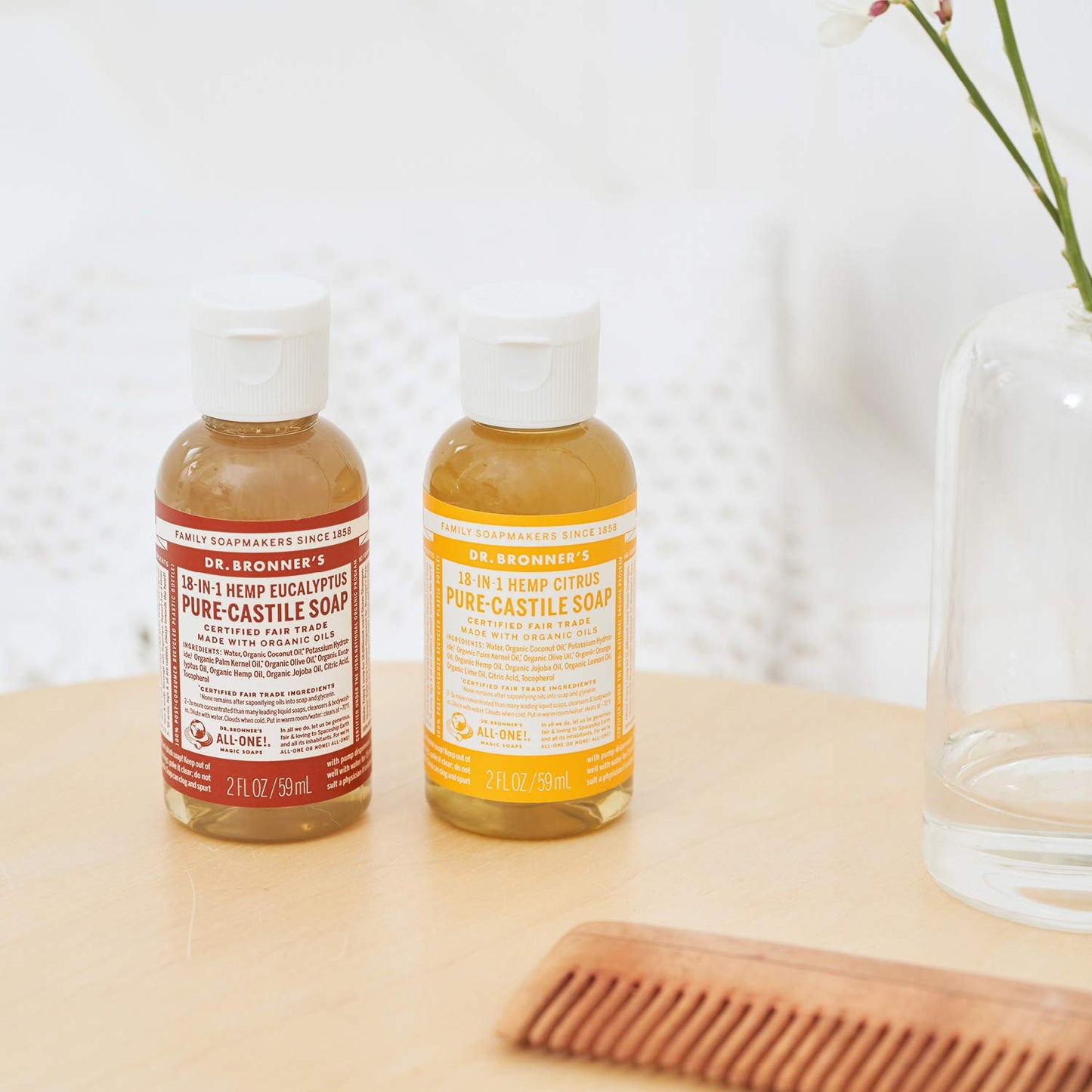Dr. Bronner's - Pure-Castile Liquid Soap (Citrus, 2 ounce) - Made with Organic Oils, 18-in-1 Uses: Face, Body, Hair, Laundry, Pets and Dishes Beauty & Personal Care Dr. Bronner's