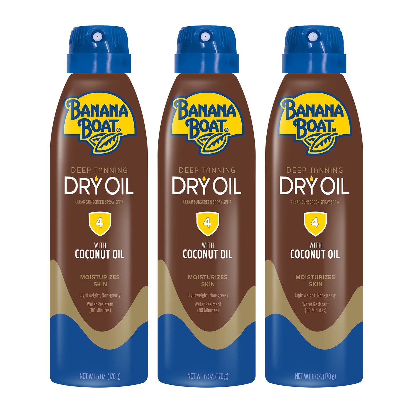 Banana Boat Dry Oil Tanning Spray Sunscreen SPF 4, 6oz | Dark Tanning Oil with SPF 4 Sunscreen, Oxybenzone-Free, 6oz Beauty & Personal Care Banana Boat