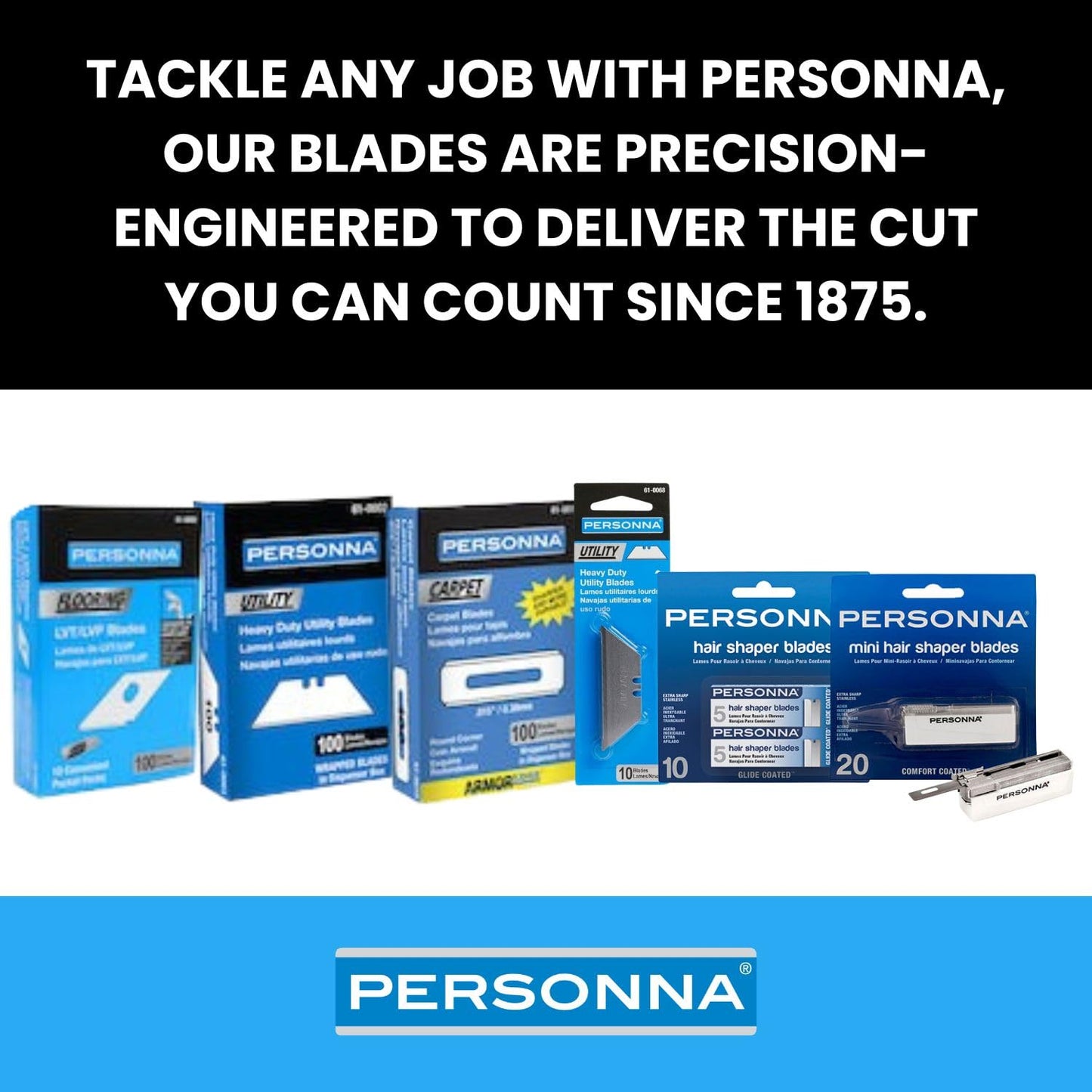 Personna Mini Hair Shaper Injector Blades - Extra Sharp Stainless Steel - 20-pack - 60-0230-NUPC Beauty and Personal Care AccuTec