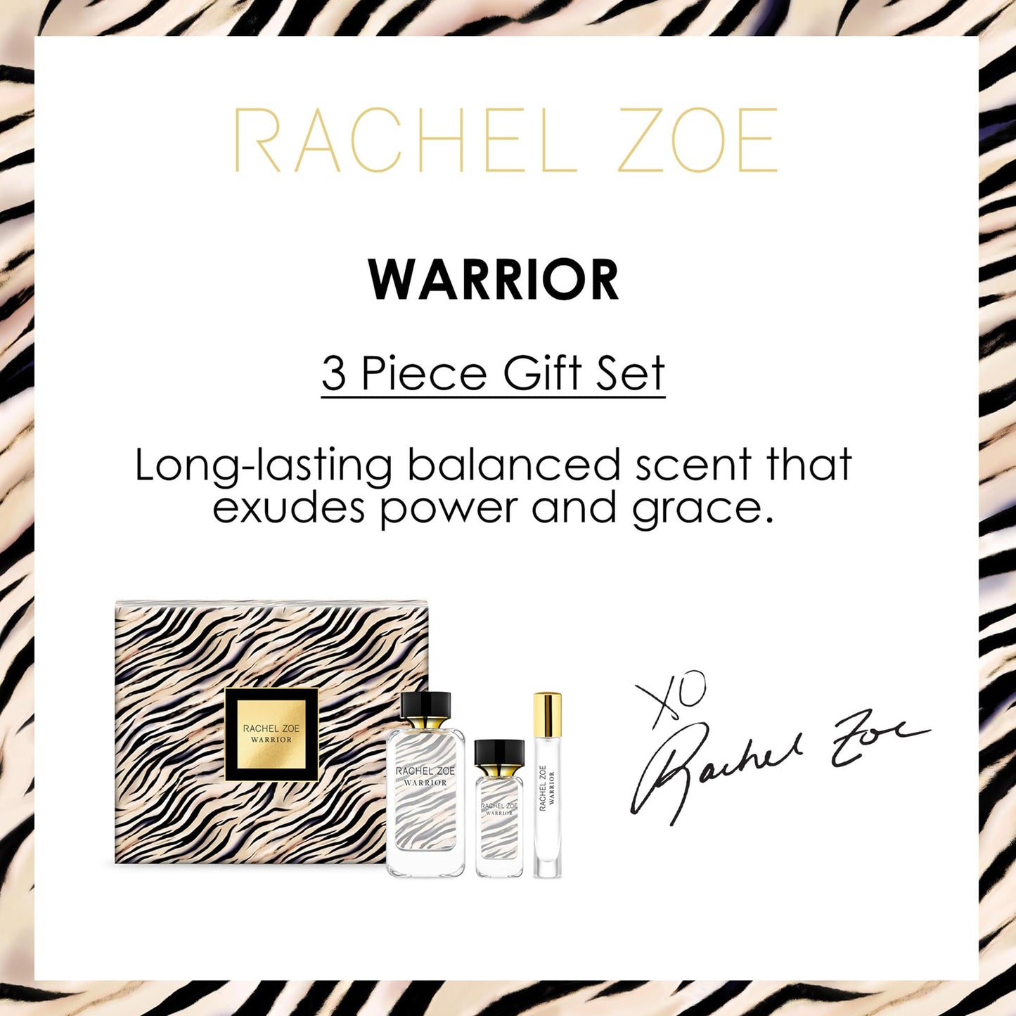 RACHEL ZOE Warrior Gift Set - Designer Perfume, Body Spray - Fruity Eau de Parfum Sprays - Ideal Gift Set for Women - 3 pc Beauty & Personal Care Rachel Zoe