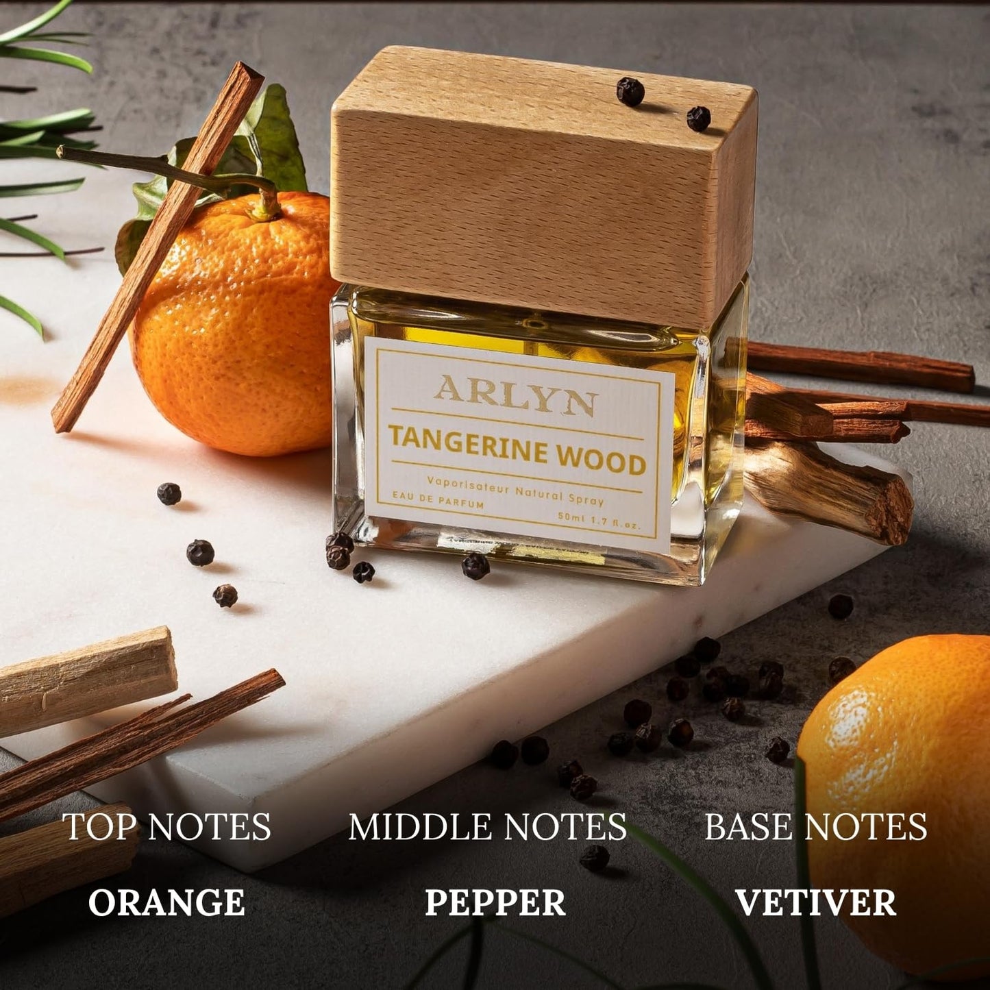 ARLYN Tangerine Wood Eau De Parfum Inspired by Hèrmes Terre D'hermes, Perfume for Men, Luxury Fragrance - Vegan, Cruelty-Free, and Eco-Conscious Beauty & Personal Care ARLYN BY BELLEVUE PARFUMS