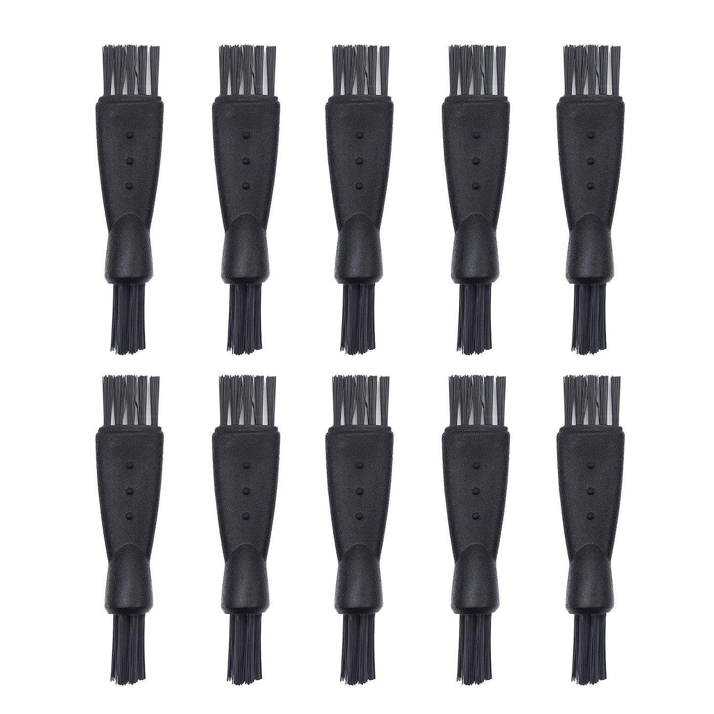 Quacc 10 PCS Mens Electric Shaver Cleaning Brush Black Double Sided Razor Brush for Cleaning Trimmer Hair Clipper Keyboard Beauty and Personal Care Quacc