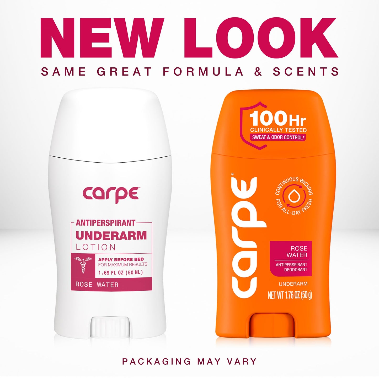 Carpe Underarm Antiperspirant for Women - 100 Hour Sweat & Odor Control - Women's Sweat Control Antiperspirant Deodorant - Extra Strength - Rose Water Beauty & Personal Care Carpe